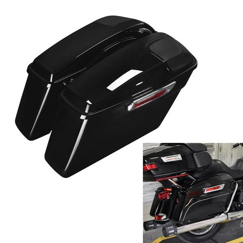 Hard Saddle Bags W/ 5x7" Speaker Lid Fit For Harley Touring Road King 2014-2024