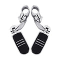 1 1/4'' Chrome Highway Crash Bar Mount/Foot Pegs Footrest Fit For Harley Honda