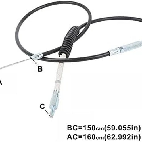 160cm 63" 1.6m Black Clutch Cable Fit For Harley Sportster XL883 XL1200