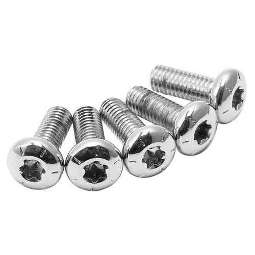 5pcs Chrome Rear Brake Rotor Bolts Kit Fit For Harley Softail Touring Road King