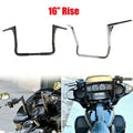 16" Rise Ape Hanger HandleBar Fit For Harley Touring Electra Street Road Glide