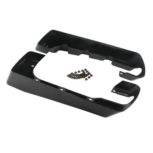 4" Vivid Black Hard Stretched Saddlebag Extension Fit For Harley Road Glide King