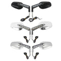 Rear View Mirrors Muscle Turn Signals Light Fit For Harley V-Rod Vrscf 2009-2017