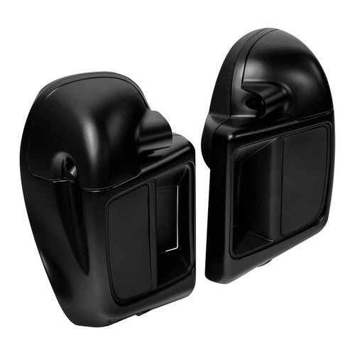 Black Denim Lower Vented Leg Fairing Fit For Harley Davidson Touring 2014-2024