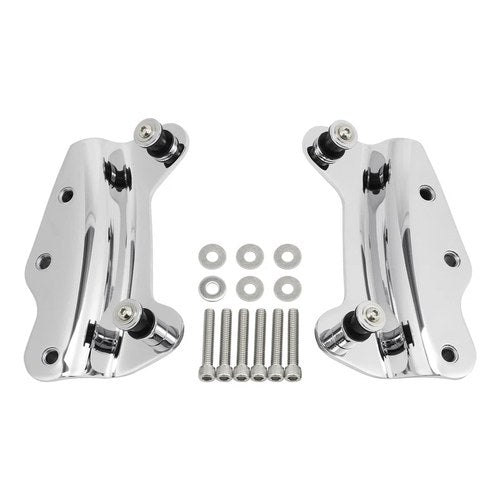 Chrome 4 Point Docking Hardware Kit Fit For Harley Road Street Glide 09-13 Fltrx