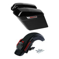 Vivid Black 5'' Saddlebag Rear Fender Fit For Harley Street Road Glide 2014-2024