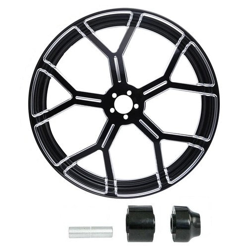 26" Front Wheel Rim Hub W/ Single Disc Fit For Harley Electra Road Glide 97-21