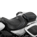 Black Driver Passenger Seat Two-up Fit For Harley Touring Road King Glide 09-22