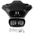 Inner & Outer Fairings W/ Dual LED Headlight Fit For Harley Road Glide 1998-2013