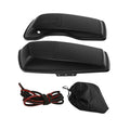 Black Denim 6x9" Hard Saddlebag Speaker Lids Fit For Harley Touring 2014-2024