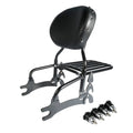 Black Backrest Sissy Bar w/ Mounting Spools Fit For Indian Chieftain 2014-2020