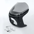 7" Cafe Racer Headlight Fairing Windscreen Windshield Fit For Harley Motorcycle