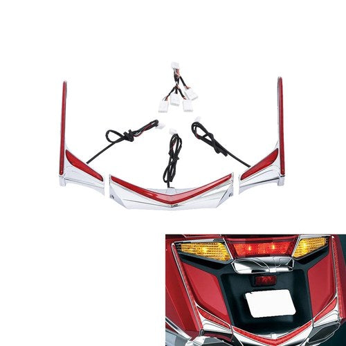Fender Tip Run Brake LED Light Strips Fit For Honda Goldwing GL1800 2012-2017