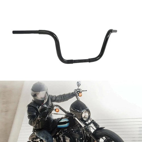 10" Rise Ape Hanger Bar 1-1/4" Handlebar Fit For Harley Sportster 883 1200 Black