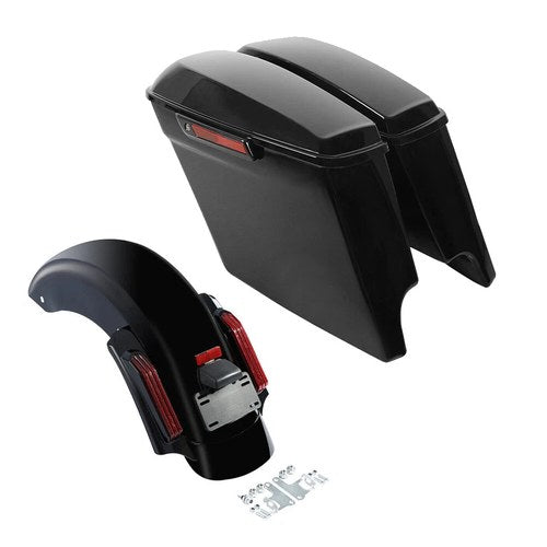 5" Stretched Saddlebags & Rear Fender Fit For Harley Touring Road Glide 14-24