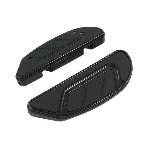 Black Rear Passenger Floorboard Fit For Harley Softail Deluxe Road King Fat Bob