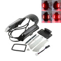 Rear Fender Fascia Set W/ LED Light Fit For Harley Touring Cvo Road Glide 09-13