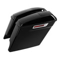 Black 5" Stretched Saddlebags w/ 6x9"Speaker Lids Fit For Harley Touring 14-Up