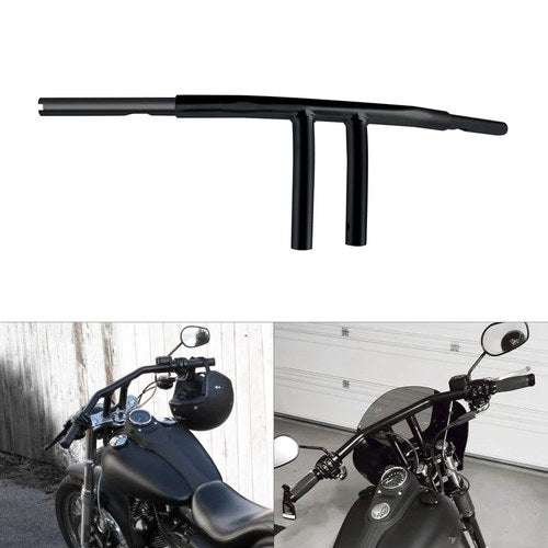 Black 8" Rise Ape Hangers Handlebar Fit For Harley Sportster 883 1200 Flst Fxst