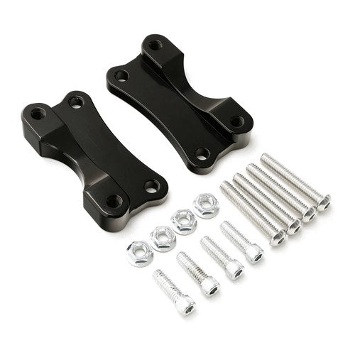 Black Front Fender Spacer Mount Kit Fit For Harley Touring Road King Glide 14-23