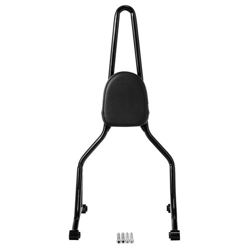 Gloss Black 62cm Sissy Bar Passenger Backrest Fit For Harley Street Bob 18-25