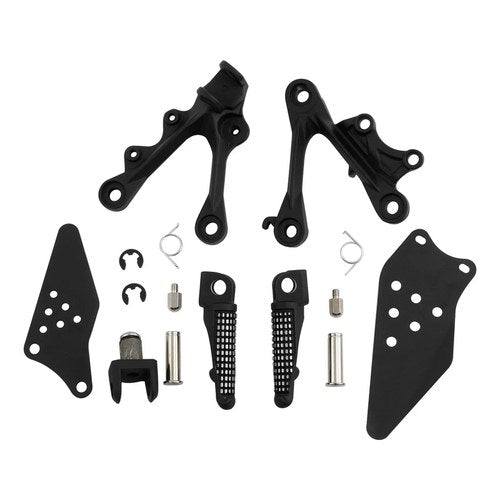 Front Footpegs Pegs Bracket Fit For Kawasaki Ninja ZX6R 09-2018 ZX636 2013-2018