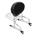 Chrome Backrest Sissy Bar Luggage Rack Fit For Indian Chieftain Dark Horse 16-24