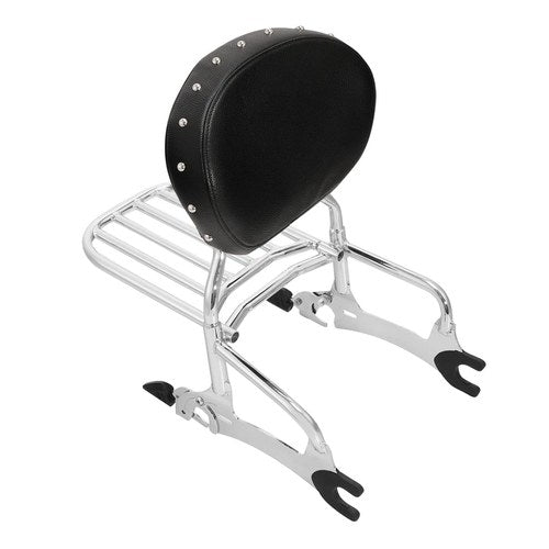 Chrome Backrest Sissy Bar Luggage Rack Fit For Indian Chieftain Dark Horse 16-24