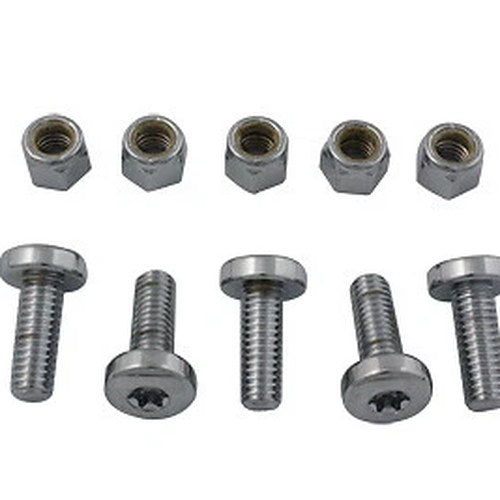 Rear For Disc Bolt And Nut Kit Chrome