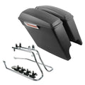 Matte Black 5'' Stretched Saddlebags & Brackets Fit For Harley Softail 1984-2017