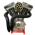 Wyatt Gatling Brass Drilled CV Air Cleaner for Harley-Davidson