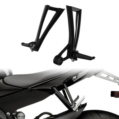 Rear Passenger Footrest Foot Pegs Bracket Fit For Yamaha Yzf R6 2003-2005 Black
