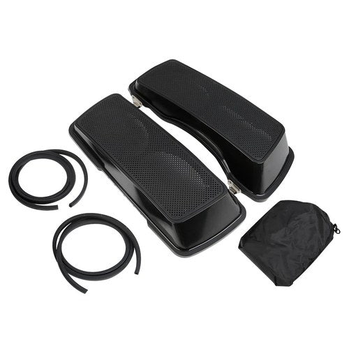 Saddlebag Speaker Lids w/ Speaker Grills Fit For Harley Road King Glide 93-13