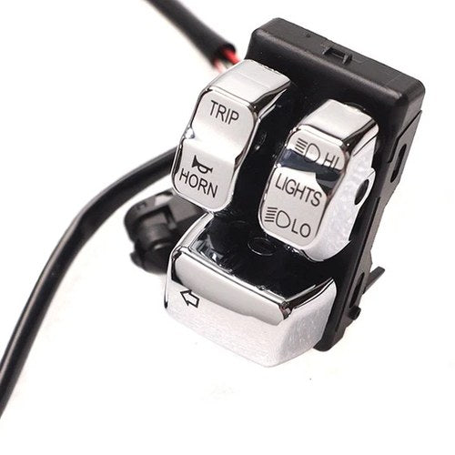 Left Side Handlebar Control Module Chrome for Harley-Davidson