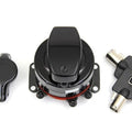 Hinge Ignition Switch 6 Terminal Gloss Black for Harley-Davidson