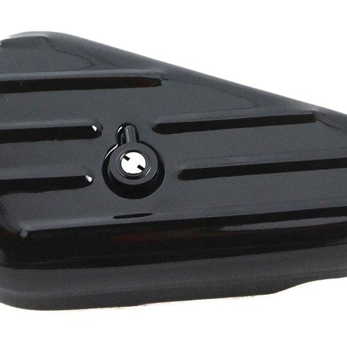 Black Left Side Oval Tool Box for Harley-Davidson