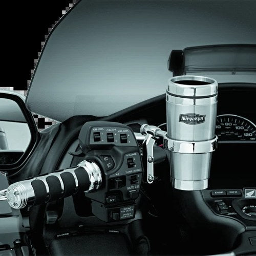 Kuryakyn Drink Holder With Stainless Steel Mug For Perch Mount Chrome
