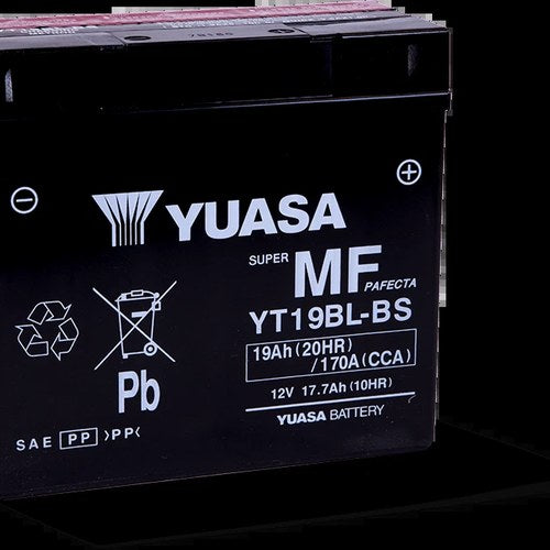 Yuasa YT19BL-BS Maintenance For Free Agm 12 Volt Battery (Bottle Supplied)