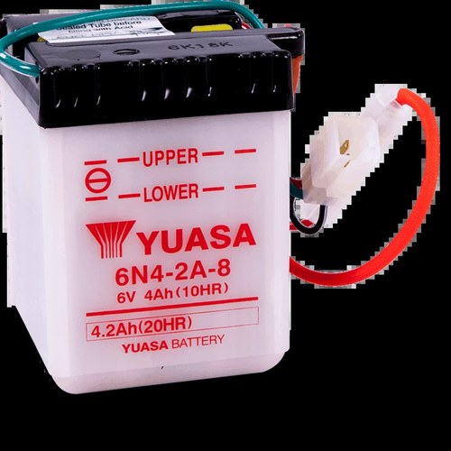 Yuasa For 6N4-2A-8 Conventional 6 Volt Battery