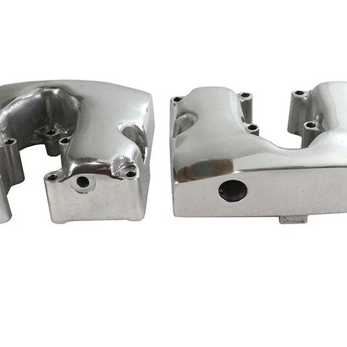 Replica Shovelhead Rocker Box Cover Set Polished for Harley-Davidson