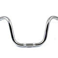 10 inch Mini Ape Hanger Handlebar with Indents Chrome for Harley-Davidson