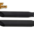 Wyatt Gatling Black Slash Slip-On Muffler Set for Harley-Davidson
