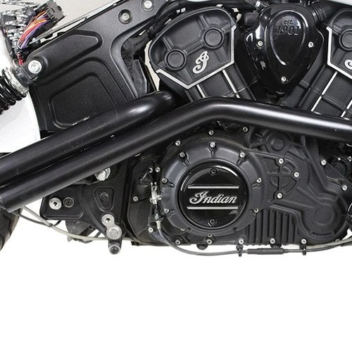 Indian Scout Drag Pipe Set Black for Harley-Davidson