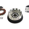 Alternator 19 Amp Charging System Kit Chrome for Harley-Davidson