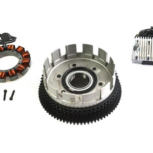 Alternator 19 Amp Charging System Kit Chrome for Harley-Davidson