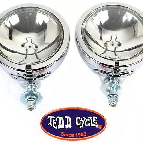 Chrome Spotlamp Assembly Set for Harley-Davidson