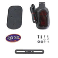 Tombstone Style Tail Lamp Assembly Matte Black for Harley-Davidson