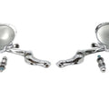 Skull Mirror Set with Bone Stem for Harley-Davidson