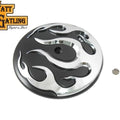 Wyatt Gatling Flame Air Cleaner Cover Insert for Harley-Davidson