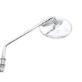 Round Mirror Stainless Steel with Billet Stem for Harley-Davidson